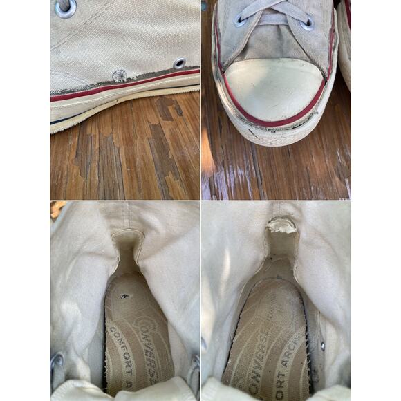 Size 9 60s Converse Chuck Taylor Hi top Sneaker Shoes All Star USA Vintage